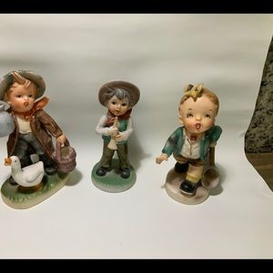 JAPANESE HUMMEL STYLE FIGURINES SET OF THREE
